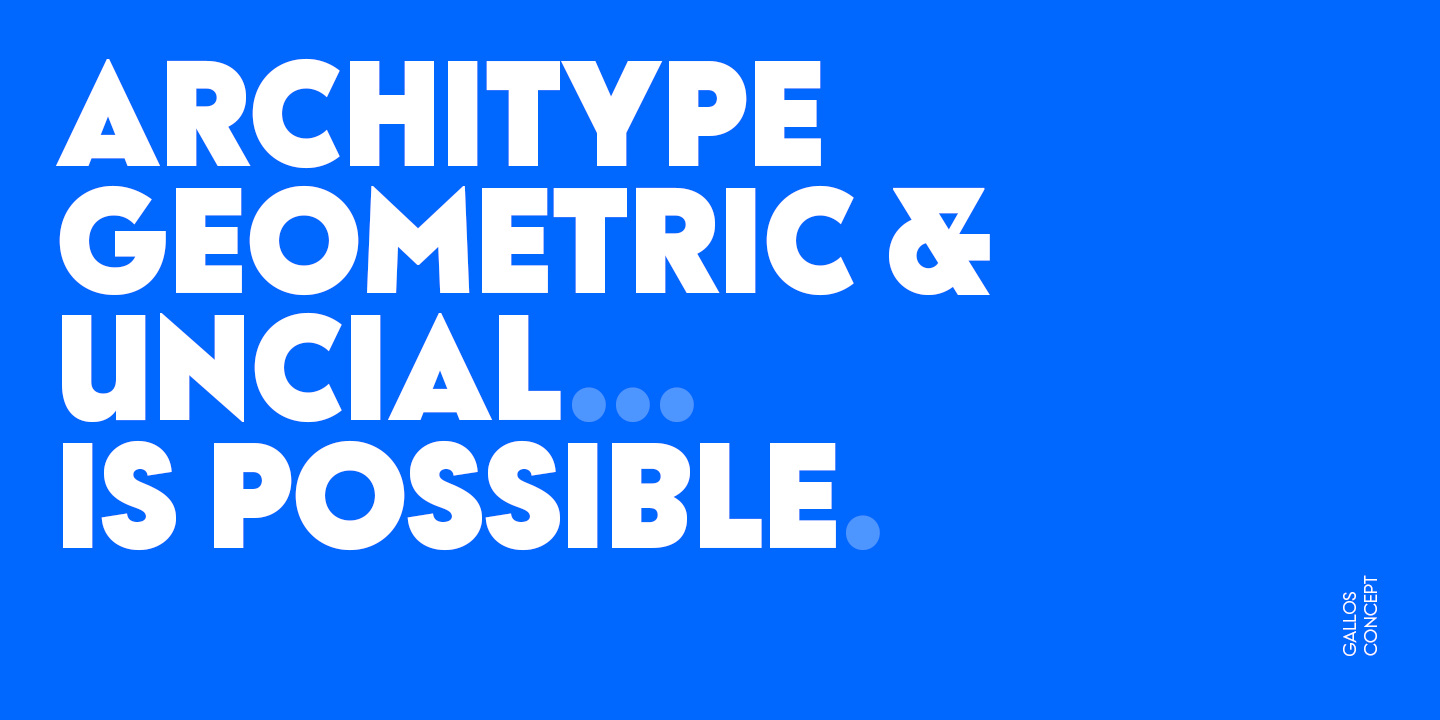Gallos Architype Variable Font preview